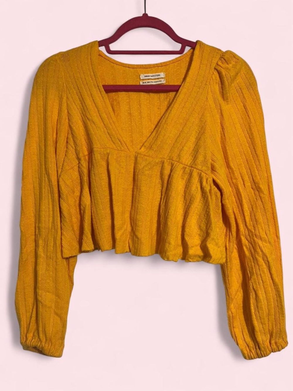 Urban Outfitters Prairie Ribbed Babydoll Top
